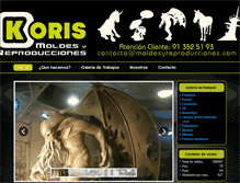 Tablet Screenshot of moldesyreproducciones.com